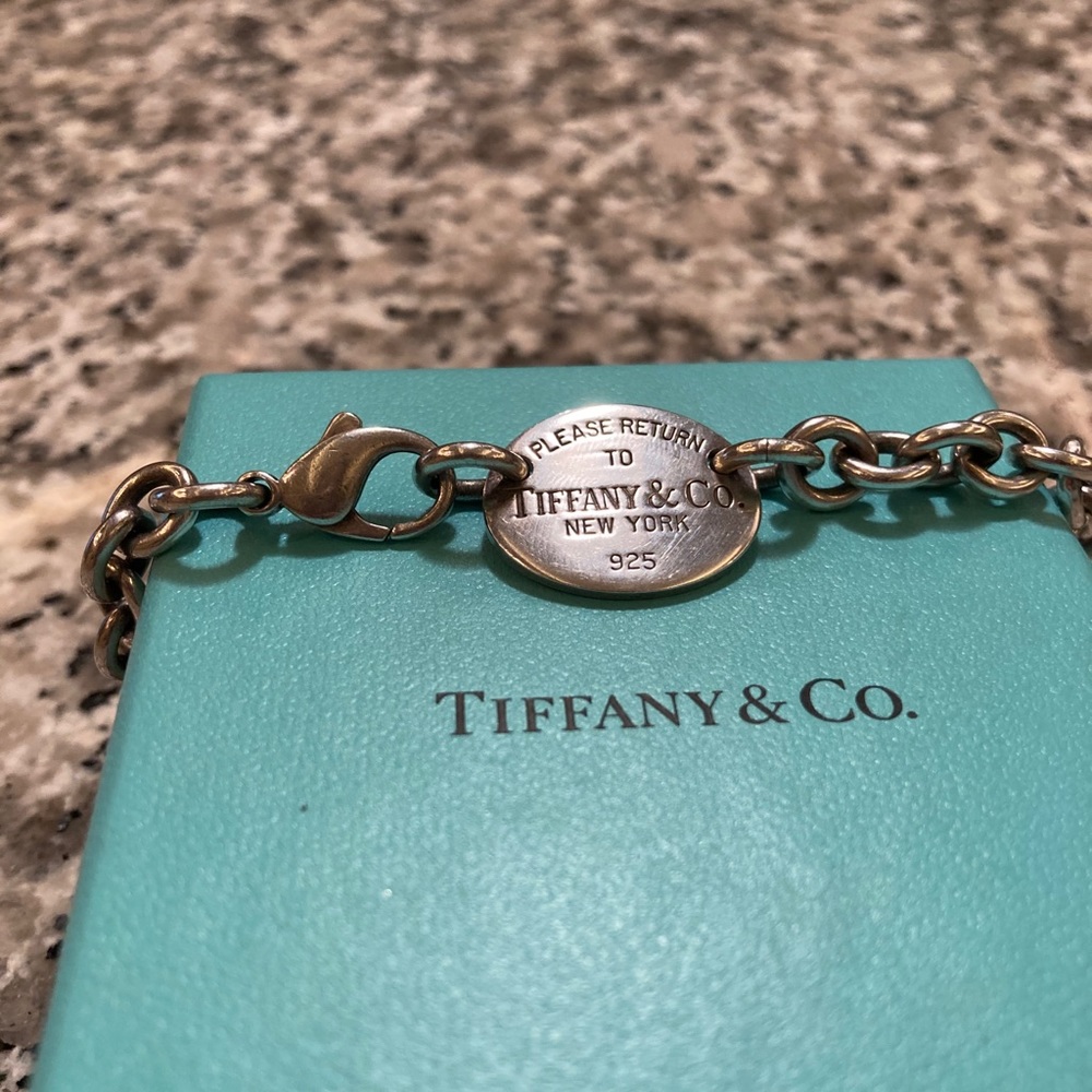 Tiffany and Co. Oval Tag Necklace